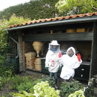 Honingoogsten met Jan en Leonard 2015