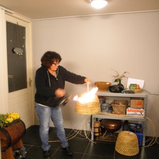 Afbranden van de korf